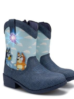Bluey Kids Cowboy Boots with lights